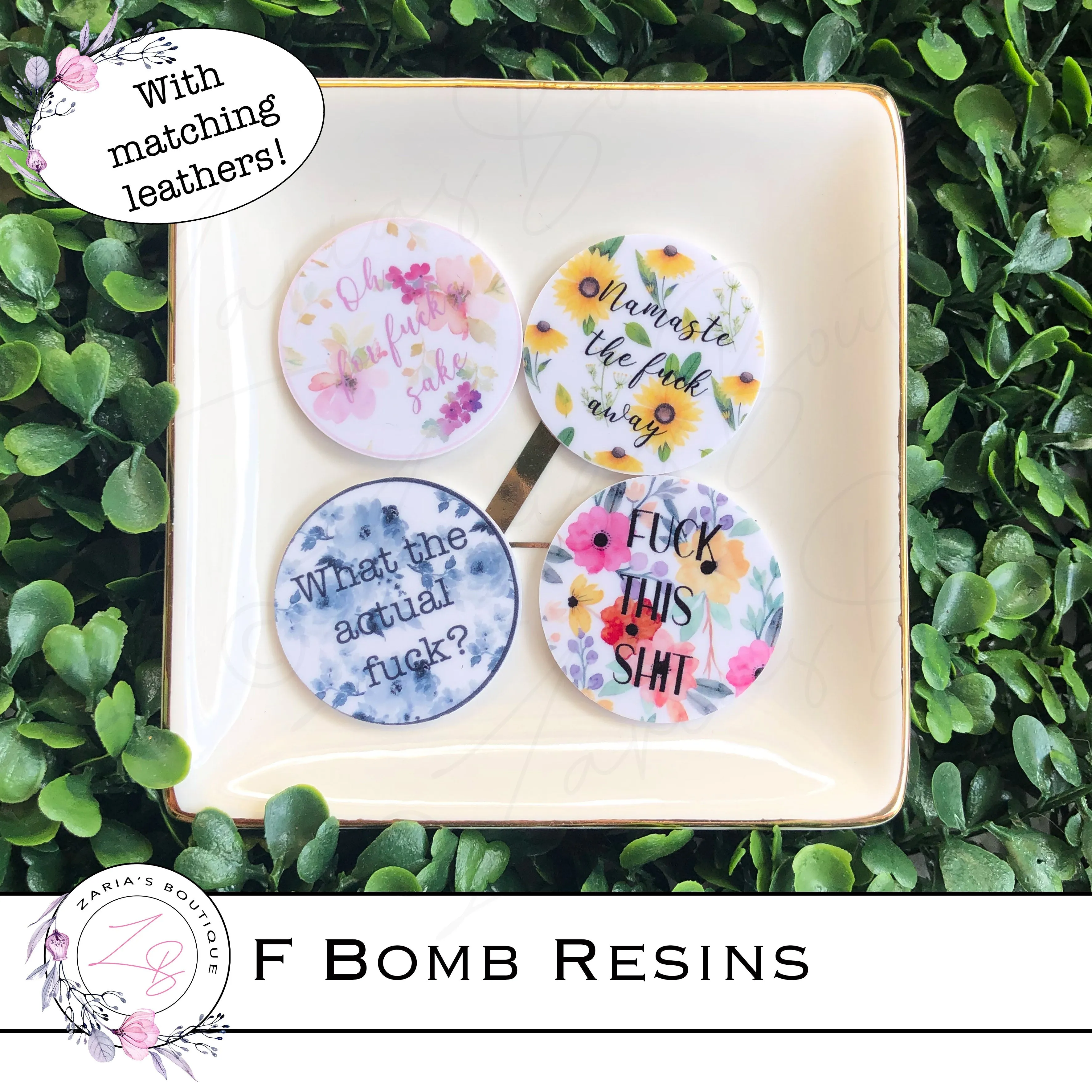 ⋅ F Bomb Pastel Floral ⋅ Custom Luxe Vegan Faux Leather ⋅ Sheets or Rolls! ⋅