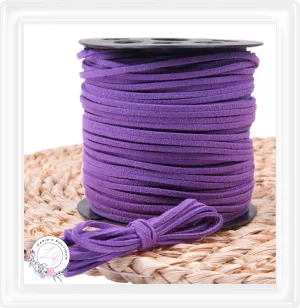 ⋅ Faux Suede Cord ⋅ 2.7mm ⋅ Purple ⋅ 5 Metres ⋅