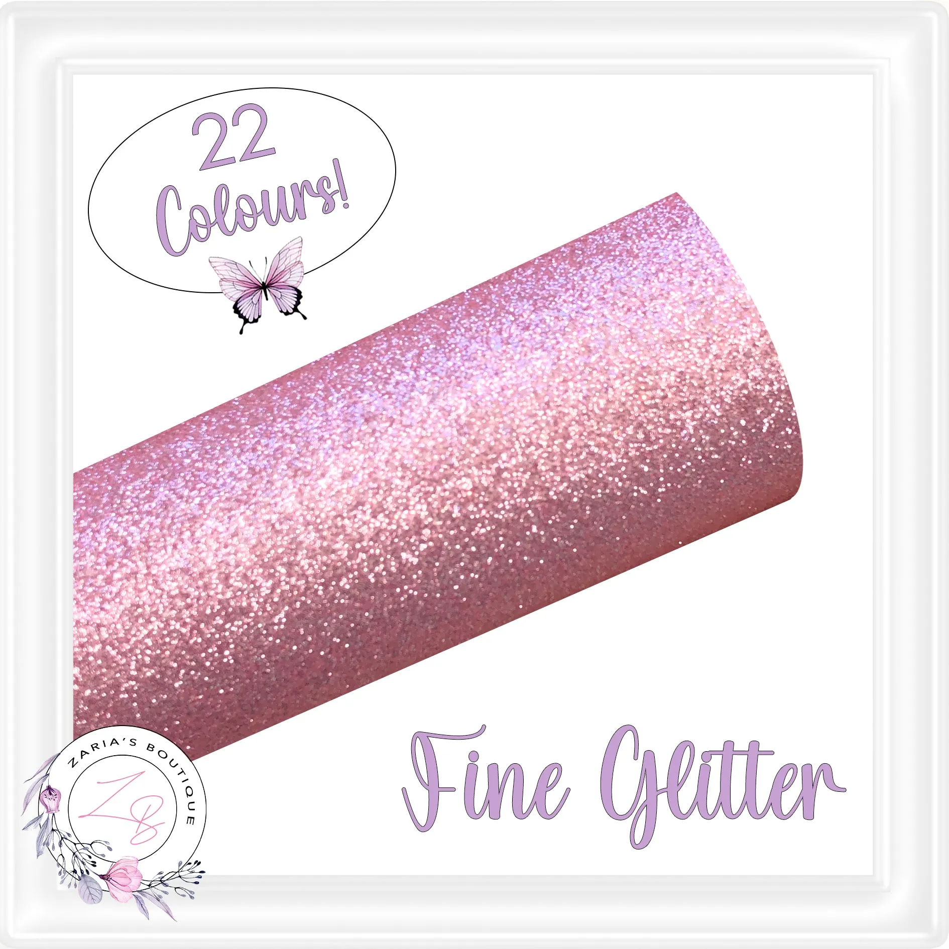 • Fine Glitter • Blush Pink •