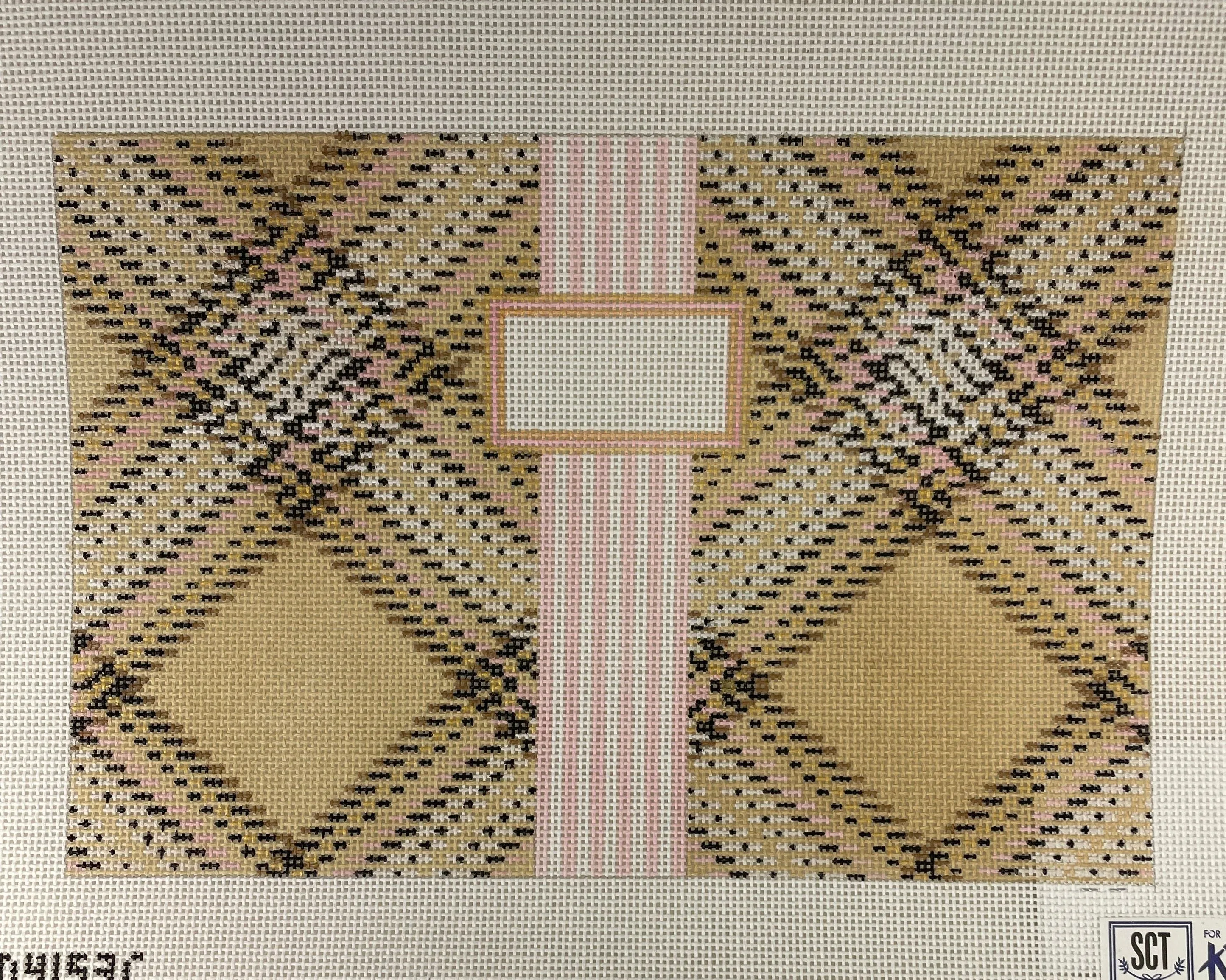 * SCT Designs KCD4153C Tartan Plaid Clutch- Cream