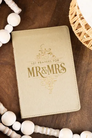101 Prayers for Mr. & Mrs. Gold Faux Leather Book