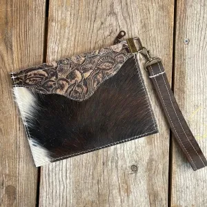 124 Make-up bag - Tricolor w/ Deadwood Roses