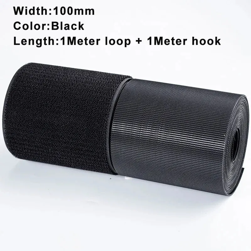1M/Pairs Sew on Hook and Loop Tape Strips Non-Adhesive Fastener Tape Fabric Nylon Sticky Strips For Clothes DIY Crafts 20-100mm