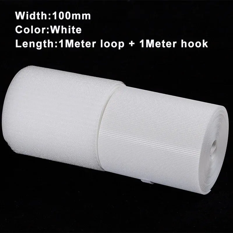 1M/Pairs Sew on Hook and Loop Tape Strips Non-Adhesive Fastener Tape Fabric Nylon Sticky Strips For Clothes DIY Crafts 20-100mm