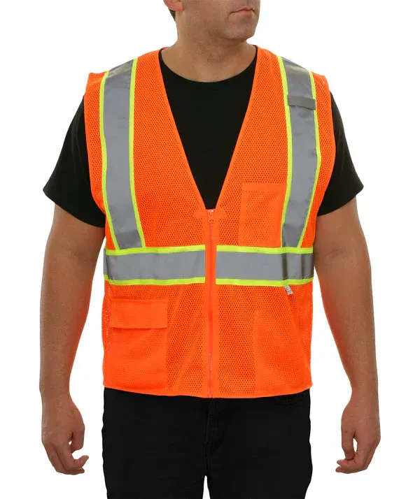 24-586 Safety Vest w/ Contrasting Stripe