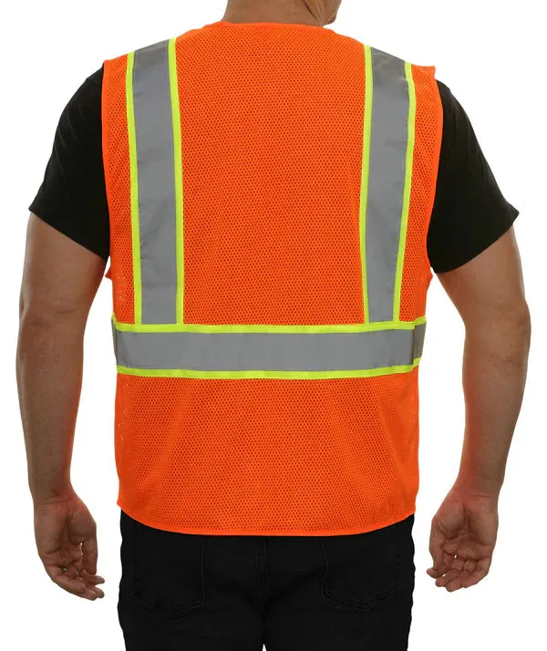 24-586 Safety Vest w/ Contrasting Stripe