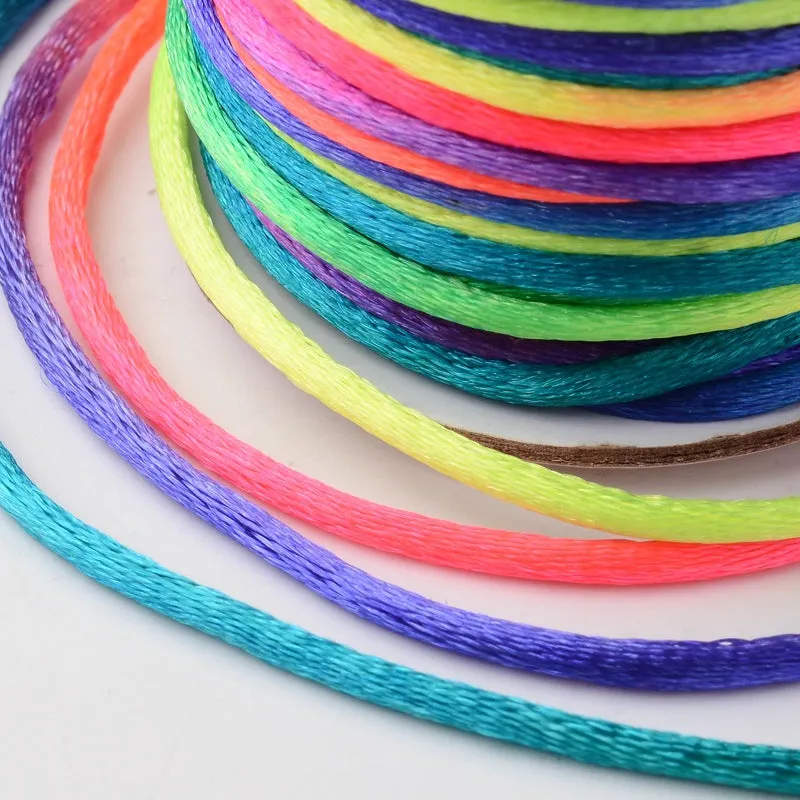 2mm Rainbow Rattail Cord 10m
