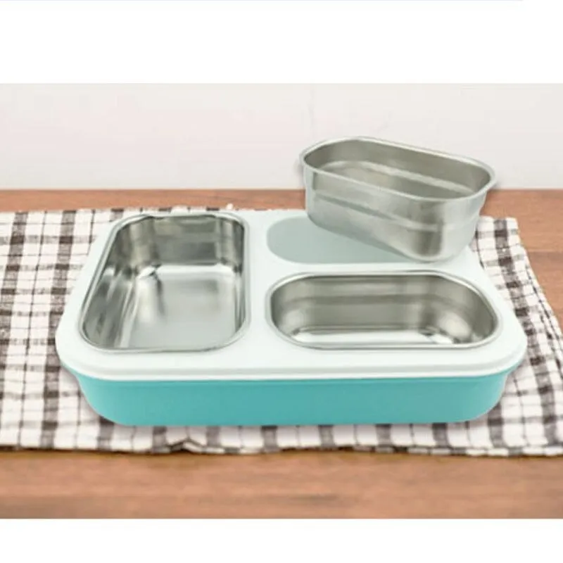 3 Compartment Stainless Steel Lunch Box
