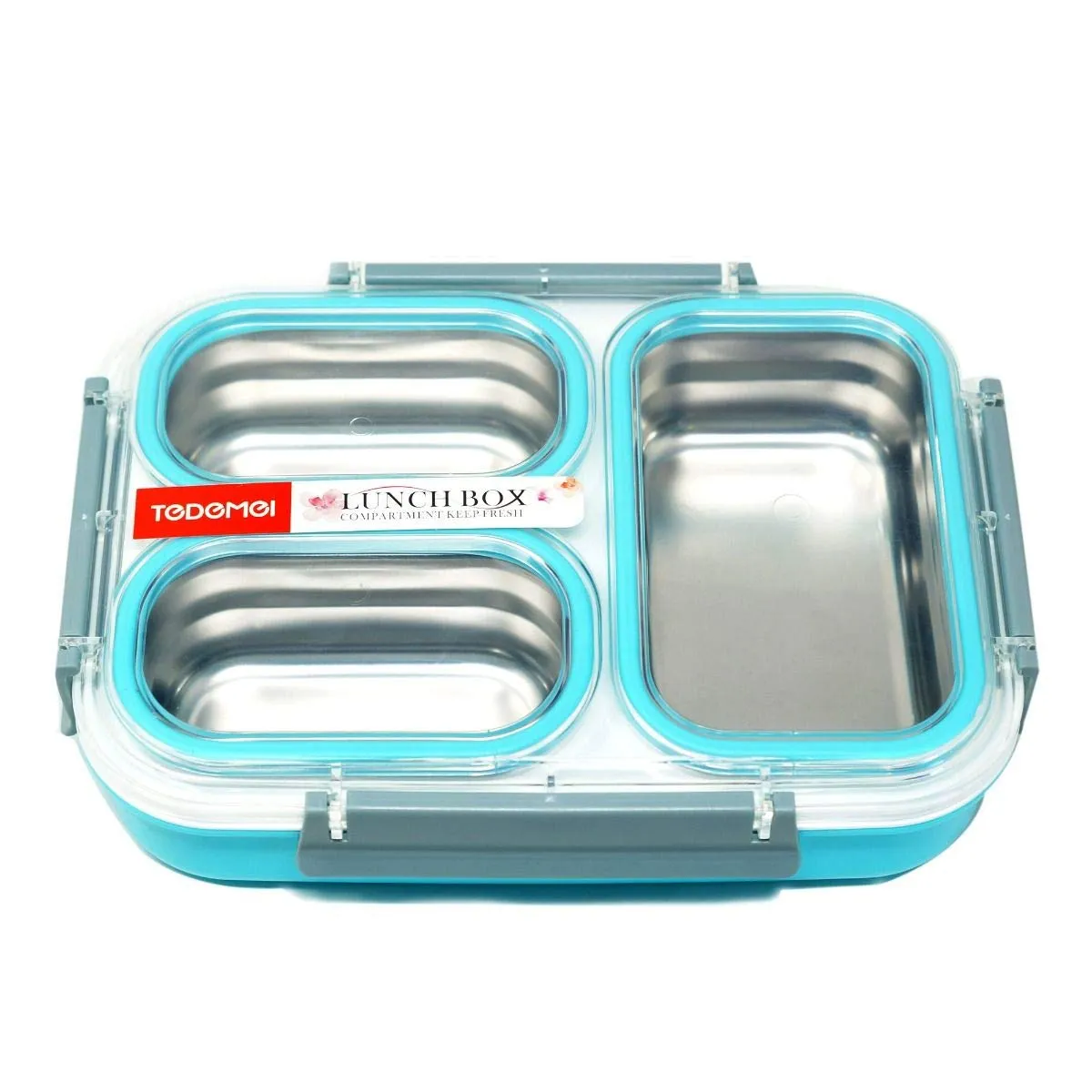 3 Compartment Stainless Steel Lunch Box