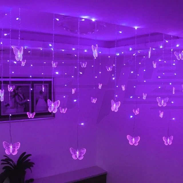 3.5m Butterfly Festival Holiday Christmas Wedding LED String Strip