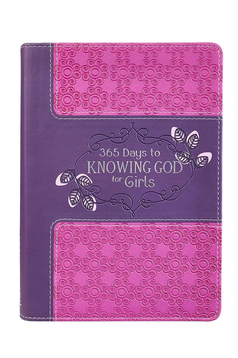 365 Days To Knowing God For Girls LuxLeather Book