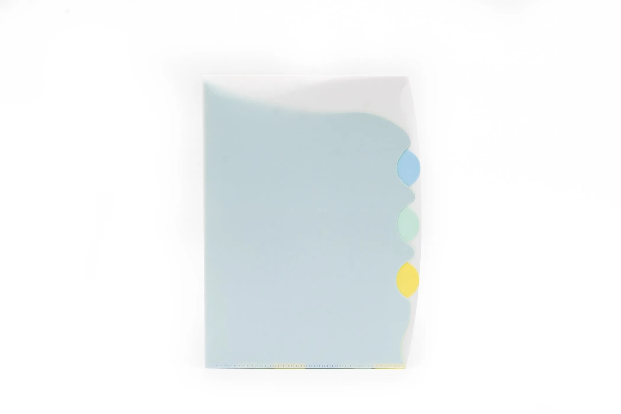 4-Compartment L Shaped Plastic Folder