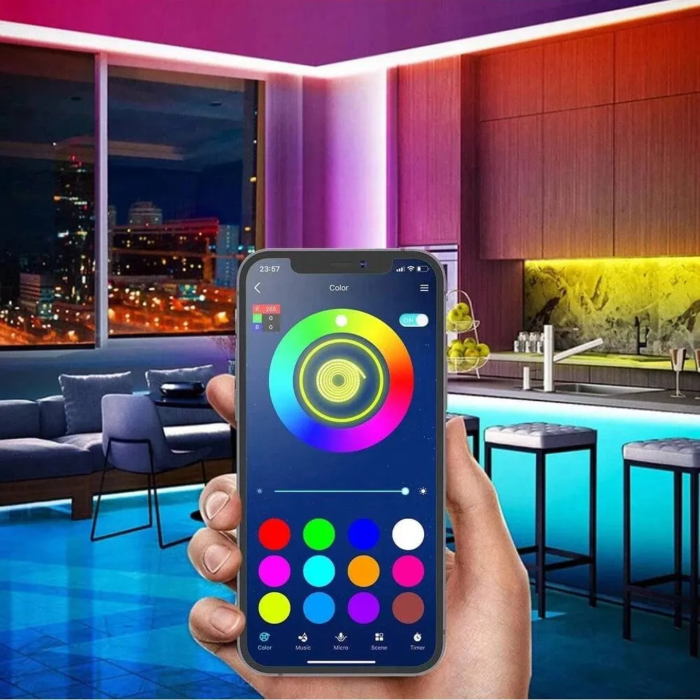 5050 RGB LED Strip Lights with Smart App Control