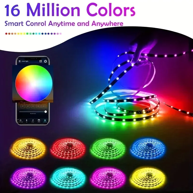 5050 RGB LED Strip Lights with Smart App Control