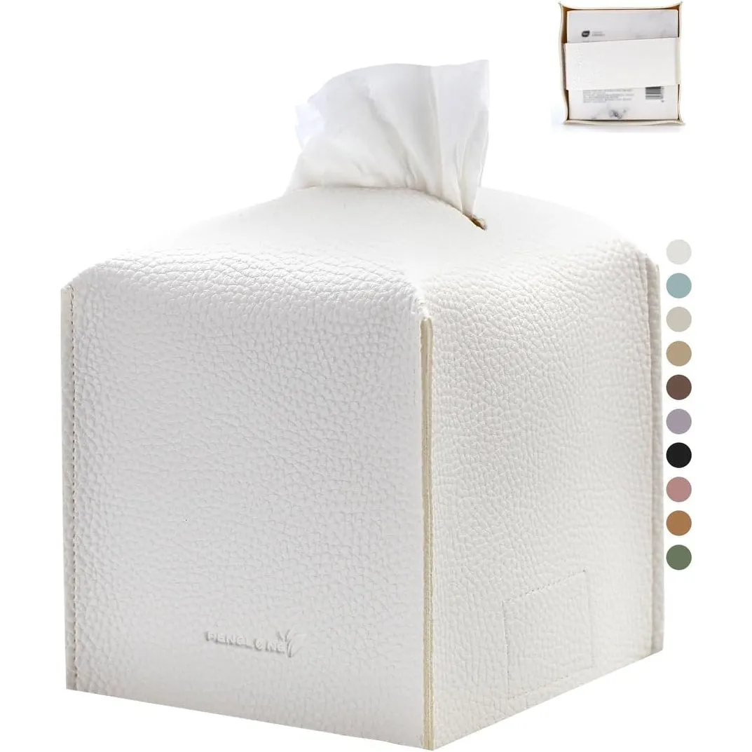 5X5X5'' PU Leather Tissue Holder