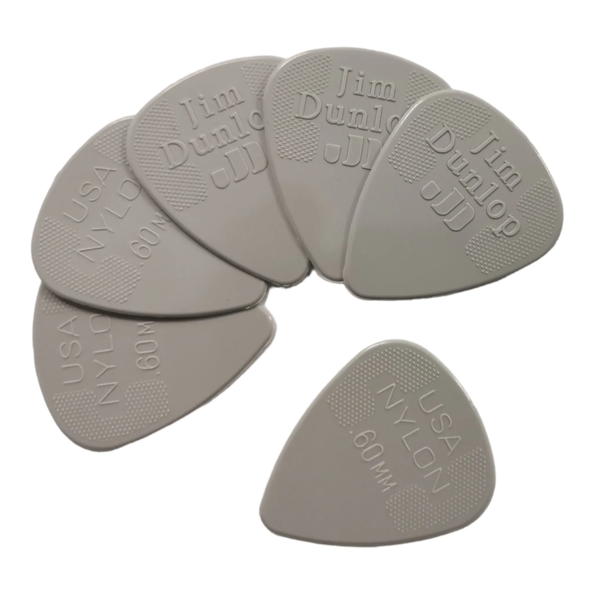 6 x Dunlop Nylon Standard Guitar Picks 0.60mm