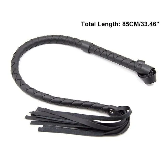 85CM/120CM PU Leather Soft Horse Whip Bondage Flogger Fetish BDSM Sex Spanking Policy Knout