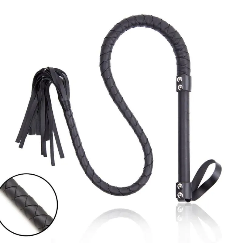 85CM/120CM PU Leather Soft Horse Whip Bondage Flogger Fetish BDSM Sex Spanking Policy Knout