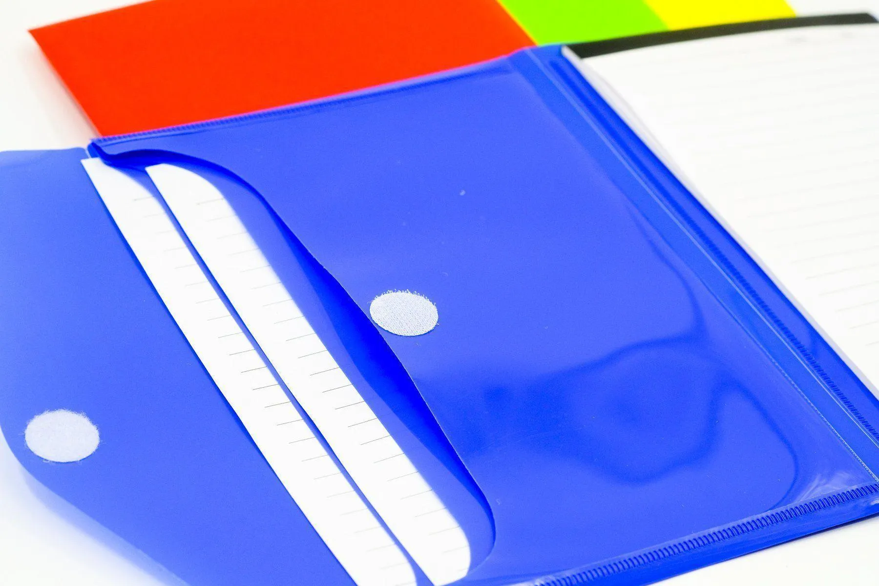 A5 notepad with 2-compartment sleeve