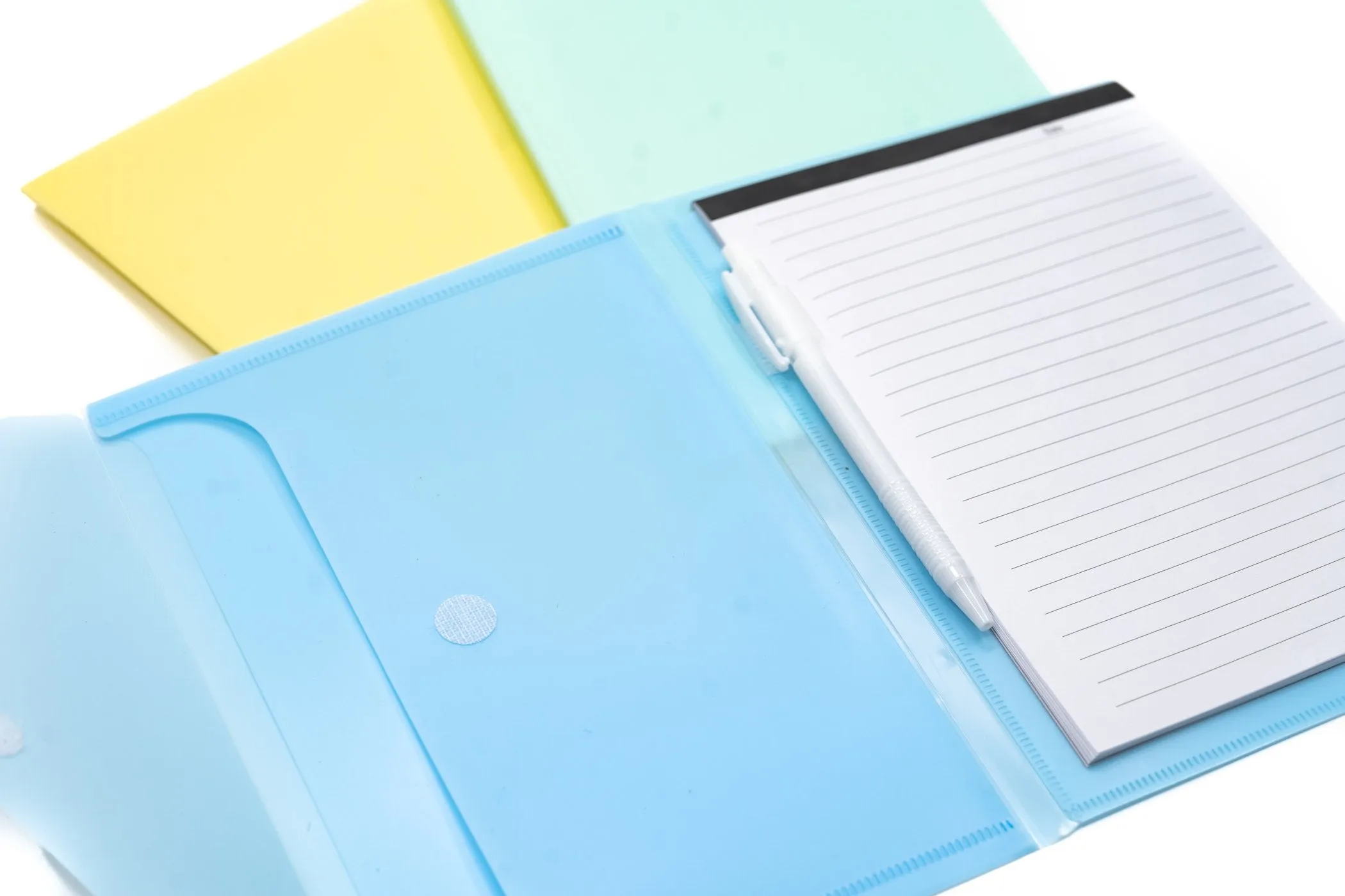 A5 notepad with 2-compartment sleeve