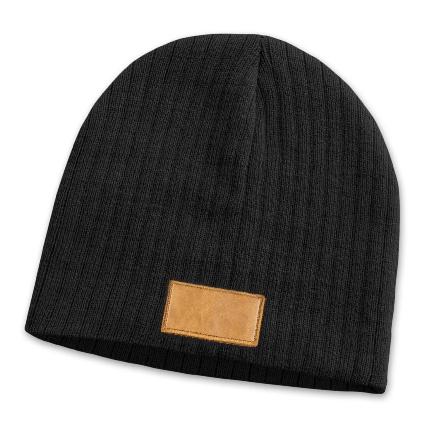 agogo Nebraska Cable Knit Beanie with Patch