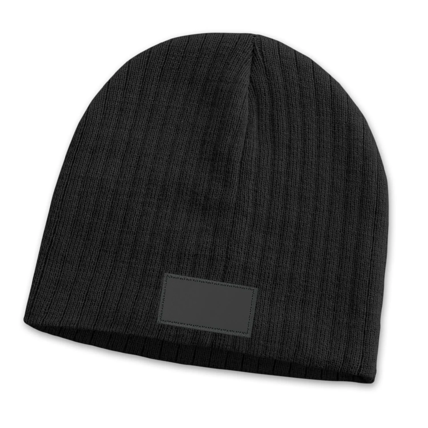 agogo Nebraska Cable Knit Beanie with Patch