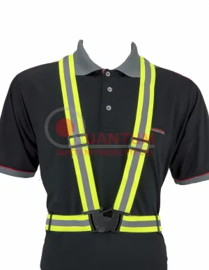 Al-Gard Elastic High Visibility Safety Vest / Jacket with Reflective Straps