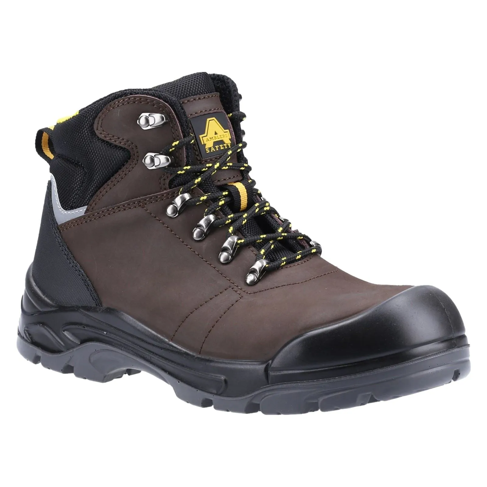Amblers Men Boots - AS203 Laymore Safety Boot in Brown, 6-12