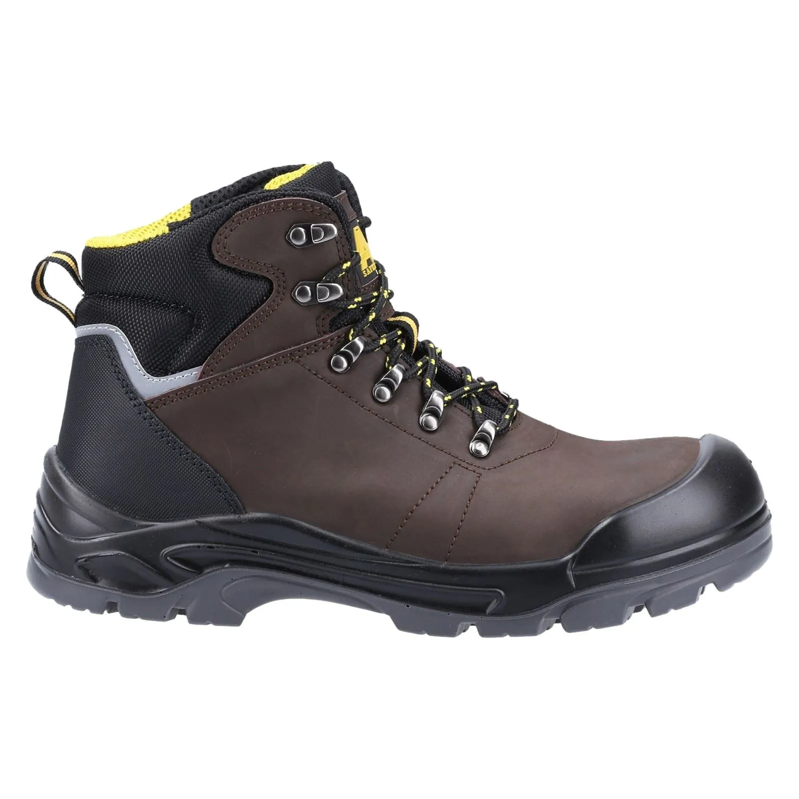 Amblers Men Boots - AS203 Laymore Safety Boot in Brown, 6-12