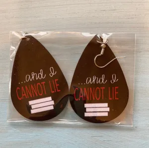 And I Cannot Lie Faux Leather Earrings