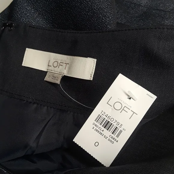 ANN TAYLOR LOFT Blue Denim A Line Skirt 0 XSmall NWT