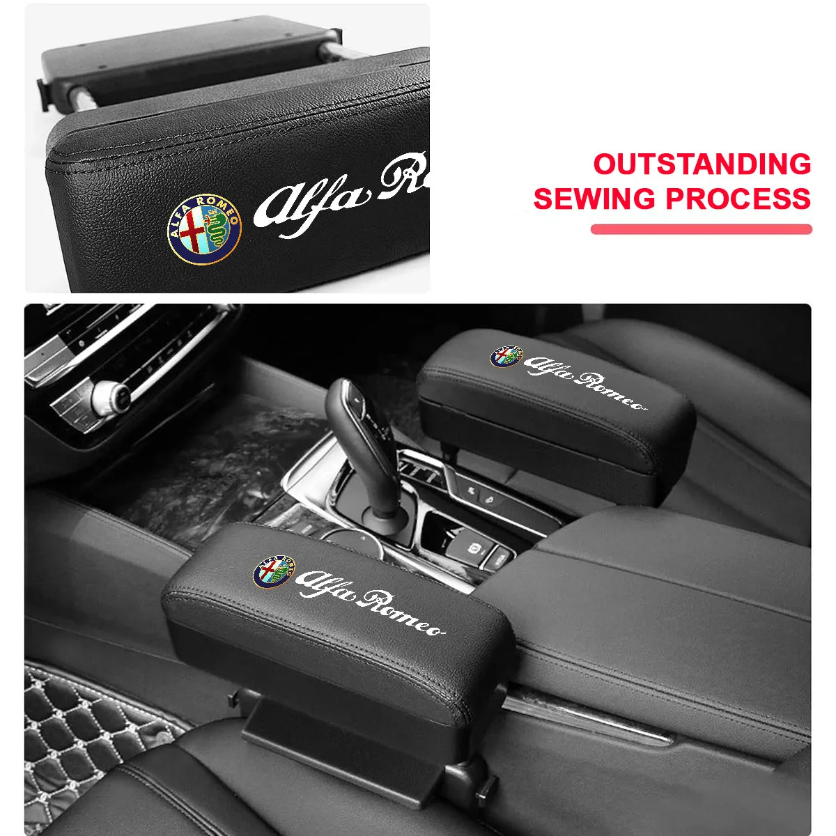 Armrest Box Protector for Center Console, Custom Fit For Your Cars, Armrest Extender General Motors Elbow & Forearm Wrist Rest Support Adjustable Height Comfort Pads