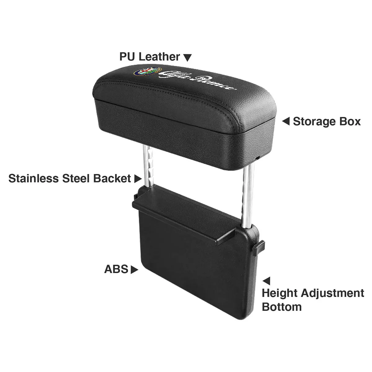 Armrest Box Protector for Center Console, Custom Fit For Your Cars, Armrest Extender General Motors Elbow & Forearm Wrist Rest Support Adjustable Height Comfort Pads