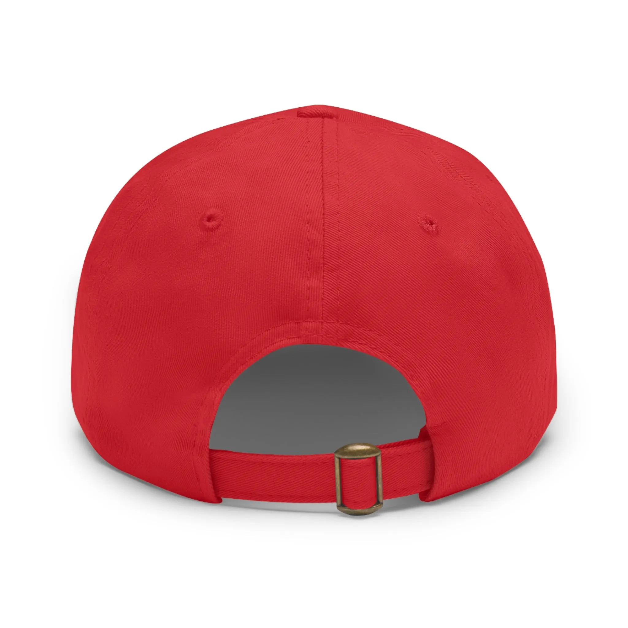Ask Me About Real Estate Dad Hat with Leather Patch (Round)