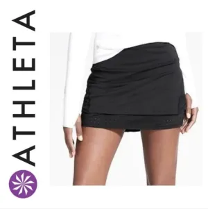 Athleta Black Stealth Trucool Athletic Skort Size XS