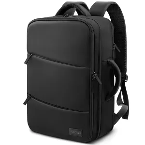 AUROTIER Barber Bag with Insulated Pocket, Portable Backpack for Clippers and Supplies, Travel Hairstylist Smart Bag with USB Charging Port, Water-resistant, Black