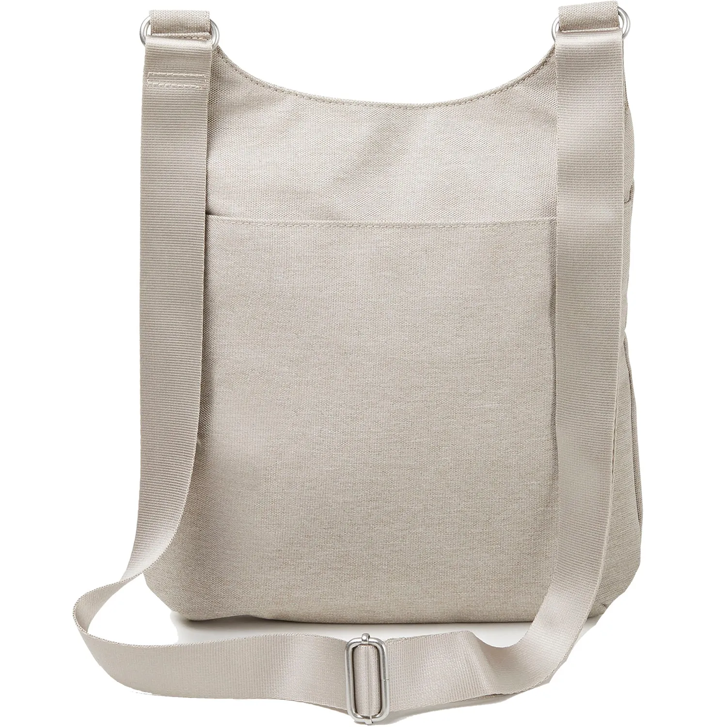 Baggallini Around Town Bagg With RFID Phone Wristlet Sand Heritage Nylon