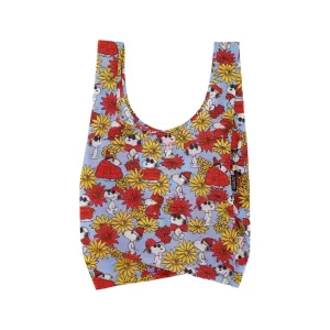 Baggu Standard Shopper Bag, Floral Snoopy