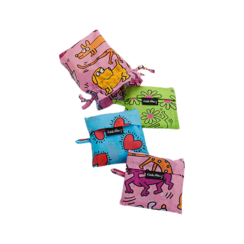 Baggu Standard Shopper Bag, Keith Haring, Set of 3