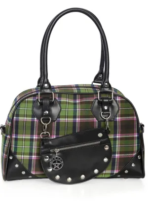 Banned New Warren Tartan Bag Green