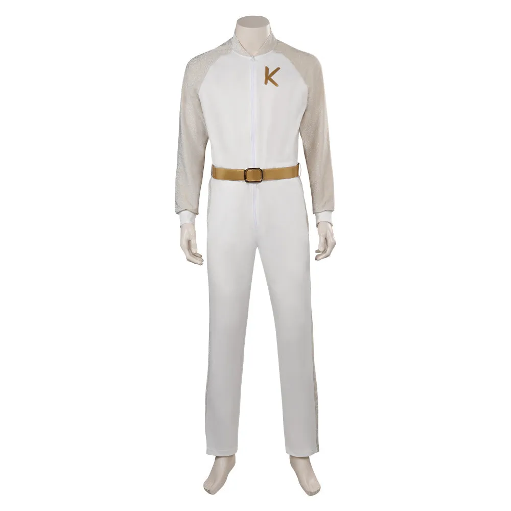 Barbie Movie Ken White Outfits Halloween Carnival Suit Cosplay Costume