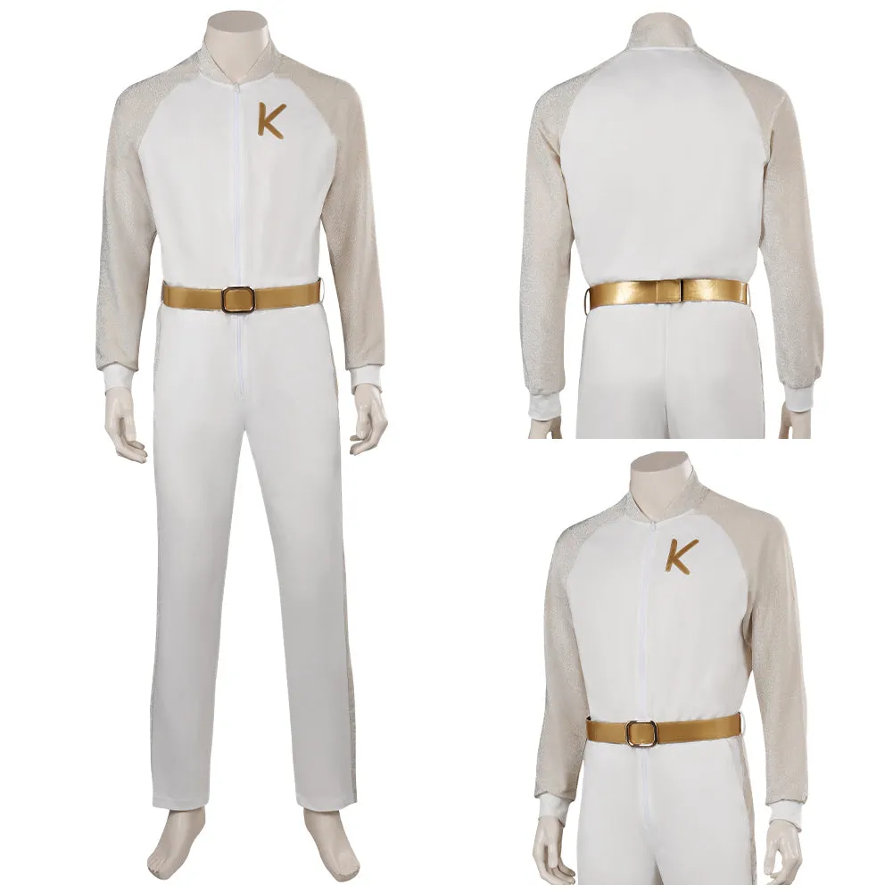 Barbie Movie Ken White Outfits Halloween Carnival Suit Cosplay Costume