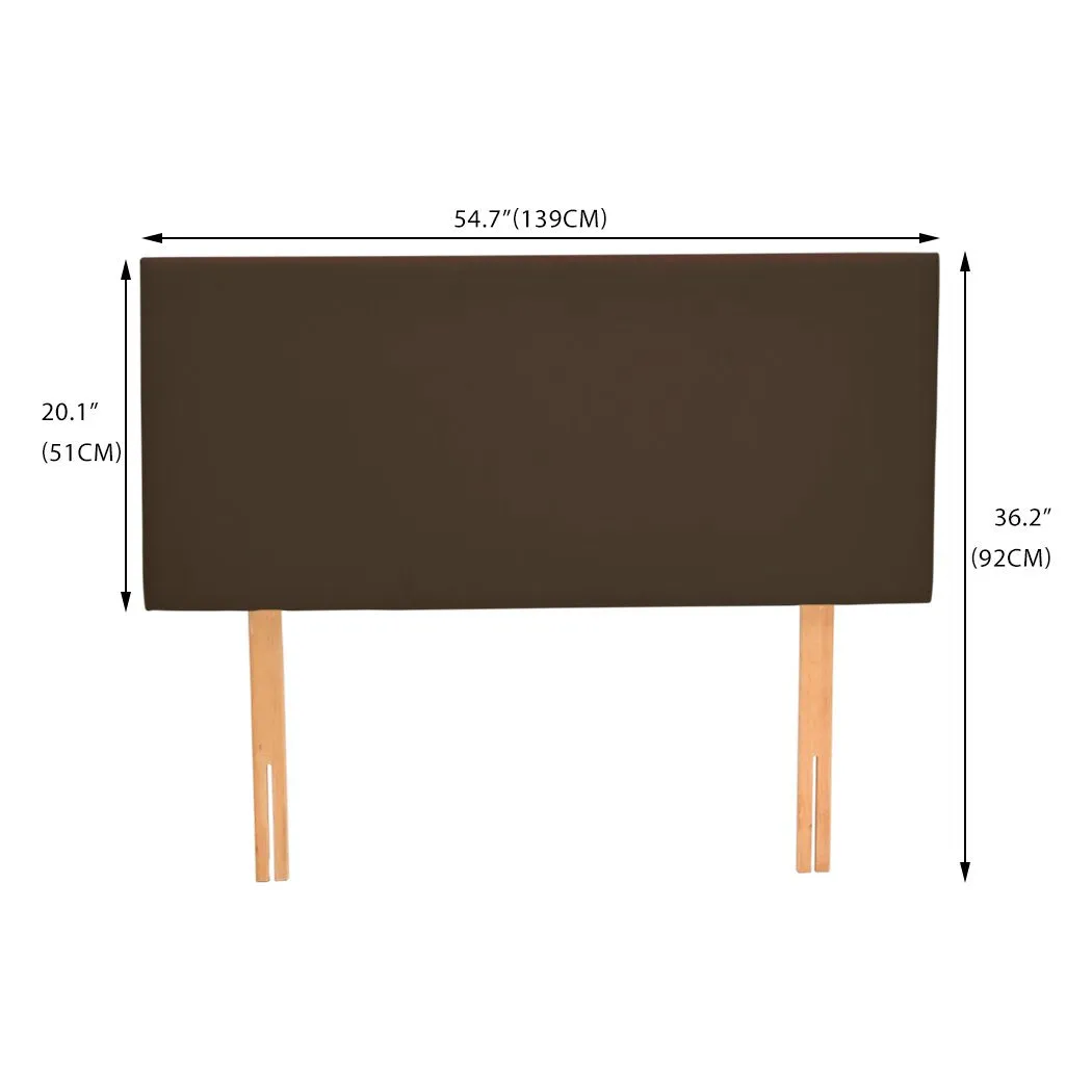 Bed Frame Bed head PU Leather With Wooden Leg Double Size