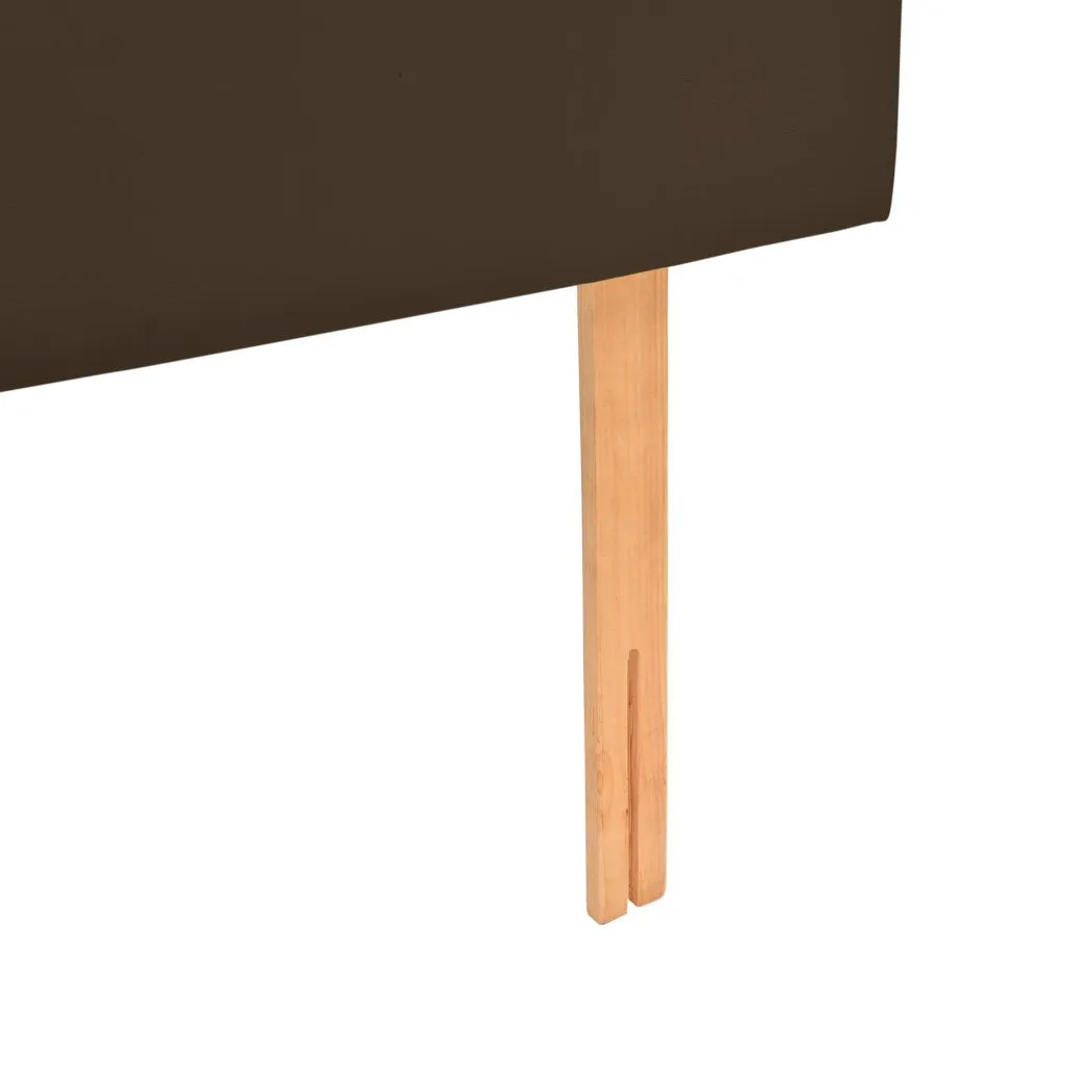 Bed Frame Bed head PU Leather With Wooden Leg Double Size