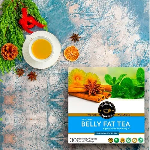 Belly Fat Tea - Reduce Belly Fat Naturally - For Both Men & Women - Tummy Fat Tea for both Men and Women
