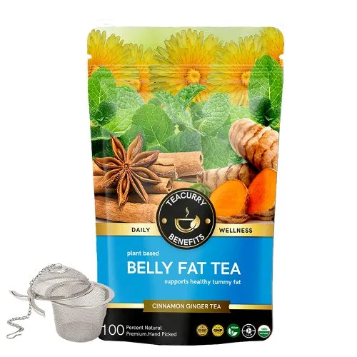 Belly Fat Tea - Reduce Belly Fat Naturally - For Both Men & Women - Tummy Fat Tea for both Men and Women