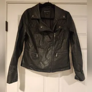 Black INC faux leather jacket