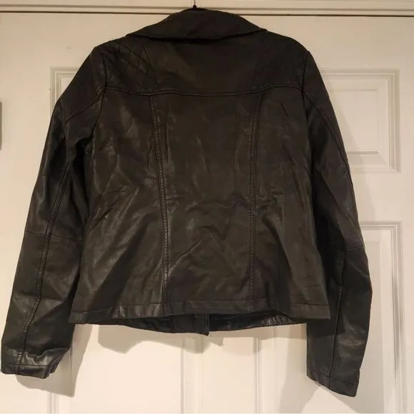 Black INC faux leather jacket