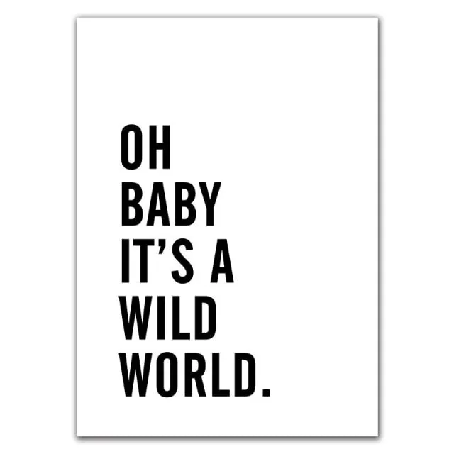 Black White Love Smile Quote Motivational Wall Art