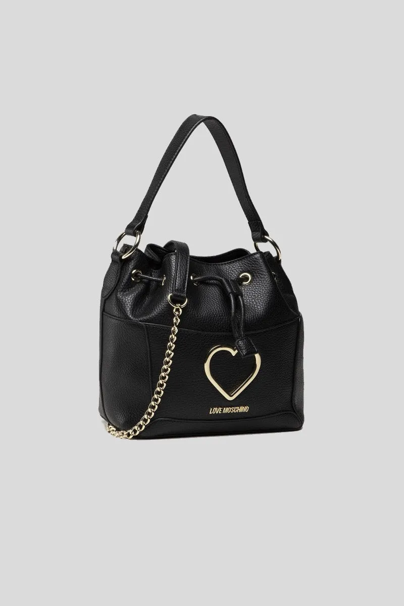 Borsa Grande Pu Nero   Grained Pu Ne